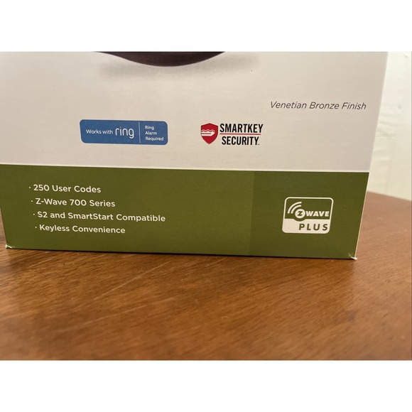 Kwikset Home Connect 620 SmartKey Keypad Zwave Smart Lock Venetian Bronze Ring - Picture 3 of 16